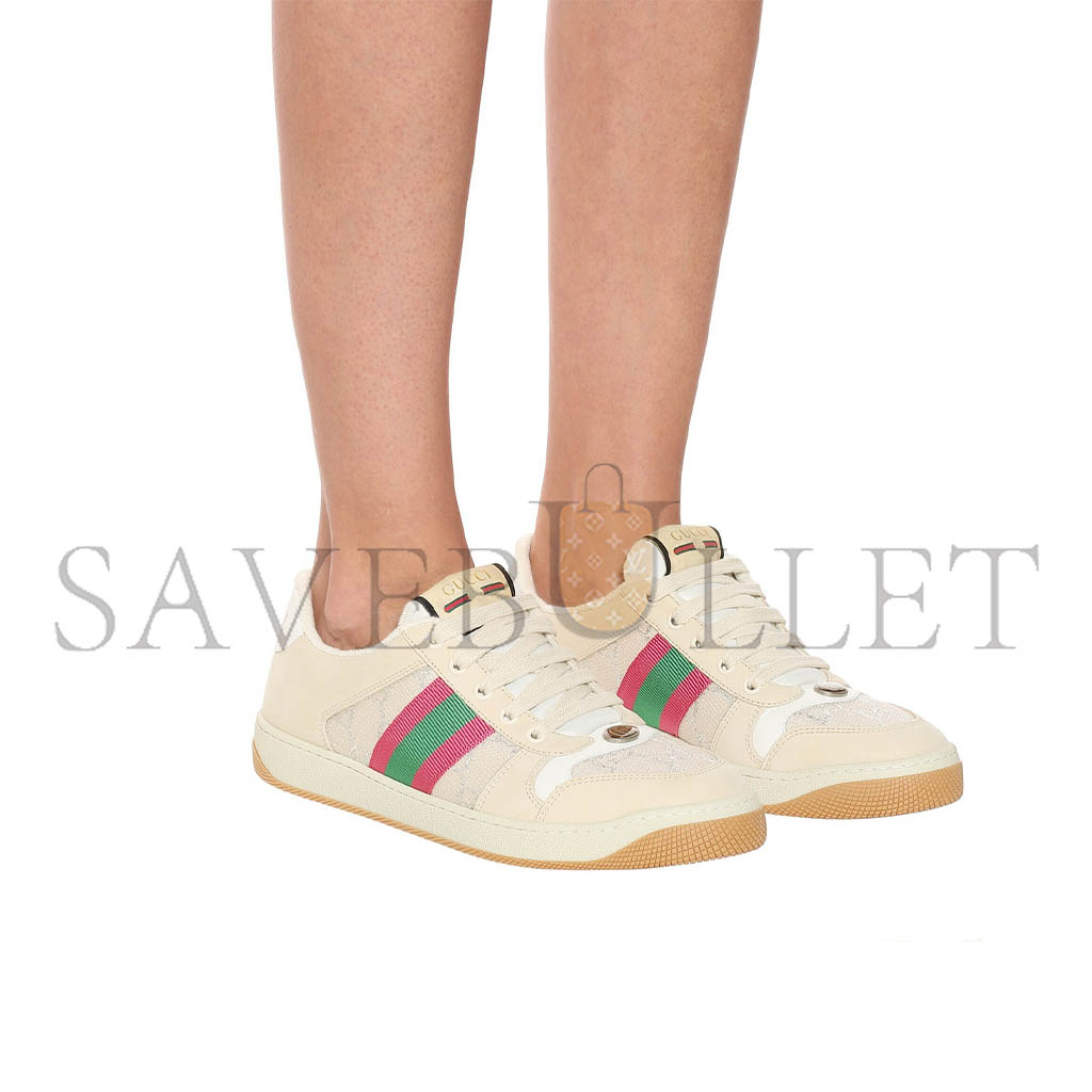 GUCCI SCREENER LEATHER SNEAKERS 577684